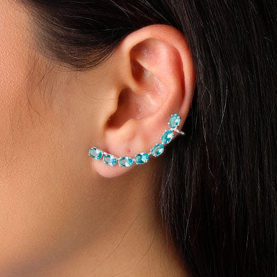 Brinco de Prata Contorno de Orelha (Ear Cuff) - 37533