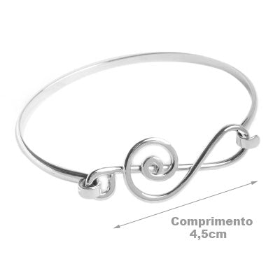 Bracelete de Prata Clave de Sol