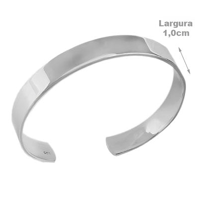 Bracelete de Prata Liso 