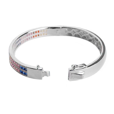 Bracelete de Prata com Zircônias - 58748