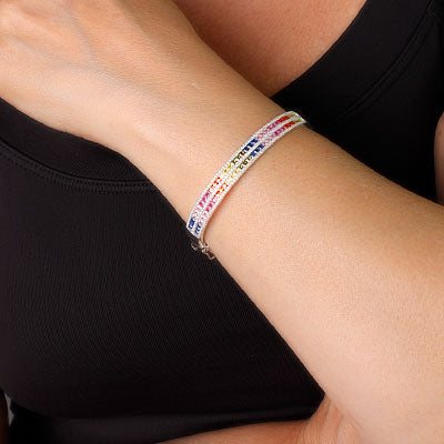 Bracelete de Prata com Zircônias - 58748