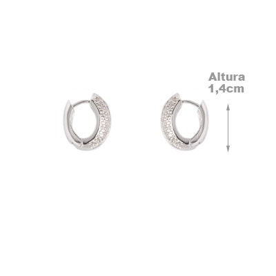 Argola de Prata com Zircônias - 59238