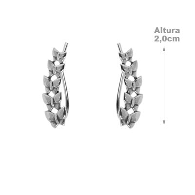 Brinco de Prata Contorno de Orelha (Ear Cuff) - 59308