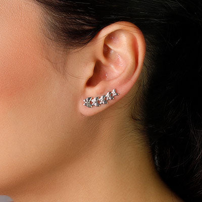 Brinco de Prata Contorno de Orelha (Ear Cuff) - 59308