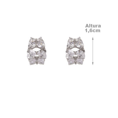 Argola de Prata com Zircônias - 60447