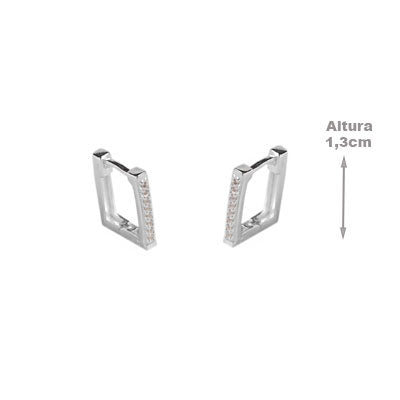 Argola de Prata com Zircônias - 63680