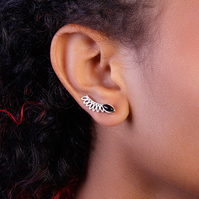 Brinco de Prata Contorno de Orelha(Ear Cuff) - 64219