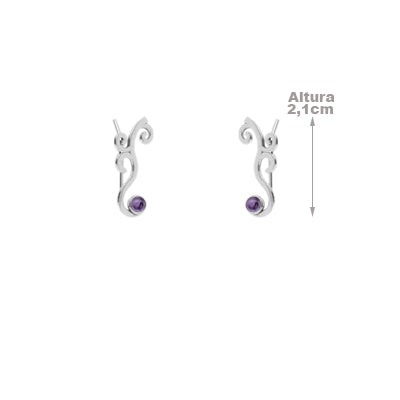 Brinco de Prata Contorno de Orelha(Ear Cuff) - 64230