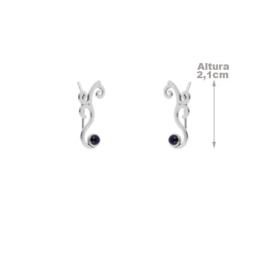 Brinco de Prata Contorno de Orelha(Ear Cuff) - 64233