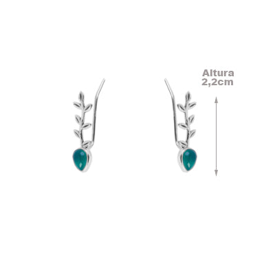 Brinco de Prata Contorno de Orelha(Ear Cuff) - 64236