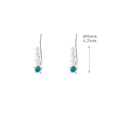 Brinco de Prata Contorno de Orelha(Ear Cuff) - 64357