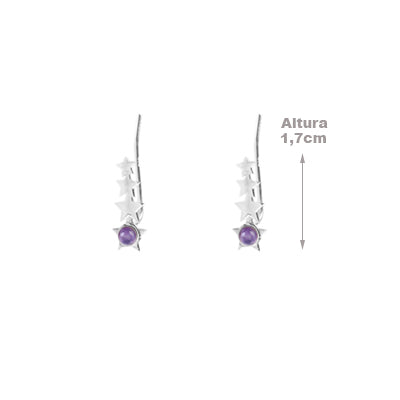 Brinco de Prata Contorno de Orelha(Ear Cuff) - 64358