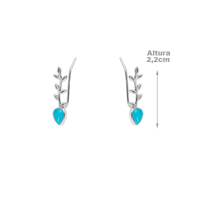 Brinco de Prata Contorno de Orelha(Ear Cuff) - 64360