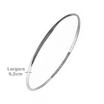 Bracelete de Prata Liso