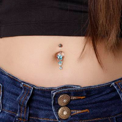 Piercing de Umbigo Estrela.