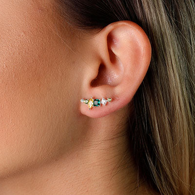 Brinco de Prata Contorno de Orelha (Ear Cuff)