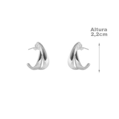 Argola de Prata Trabalhada