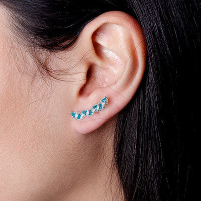 Brinco de Prata Contorno de Orelha (Ear Cuff)