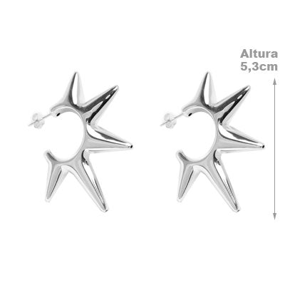 Argola de Prata Spike