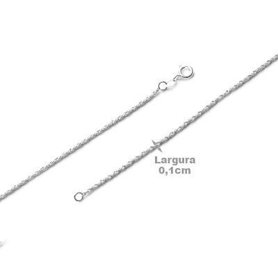 Corrente de Prata Trabalhada