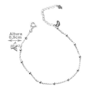 Pulseira de Prata Anjo